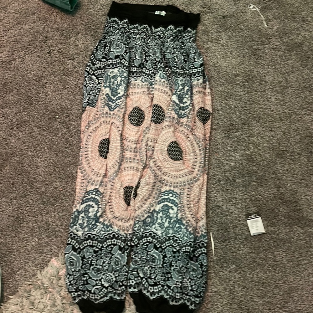 Mandela pattern hippie pants